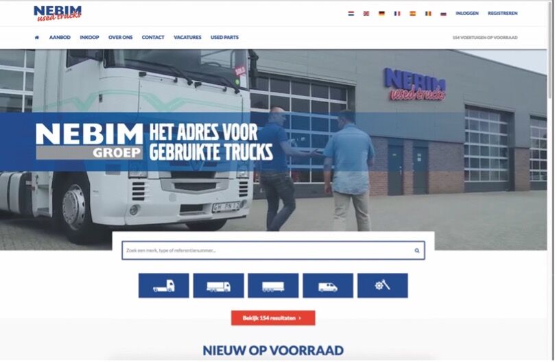 Website Nebim Used Trucks 2017