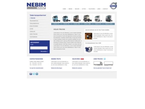 Nebim nieuwe website 2011