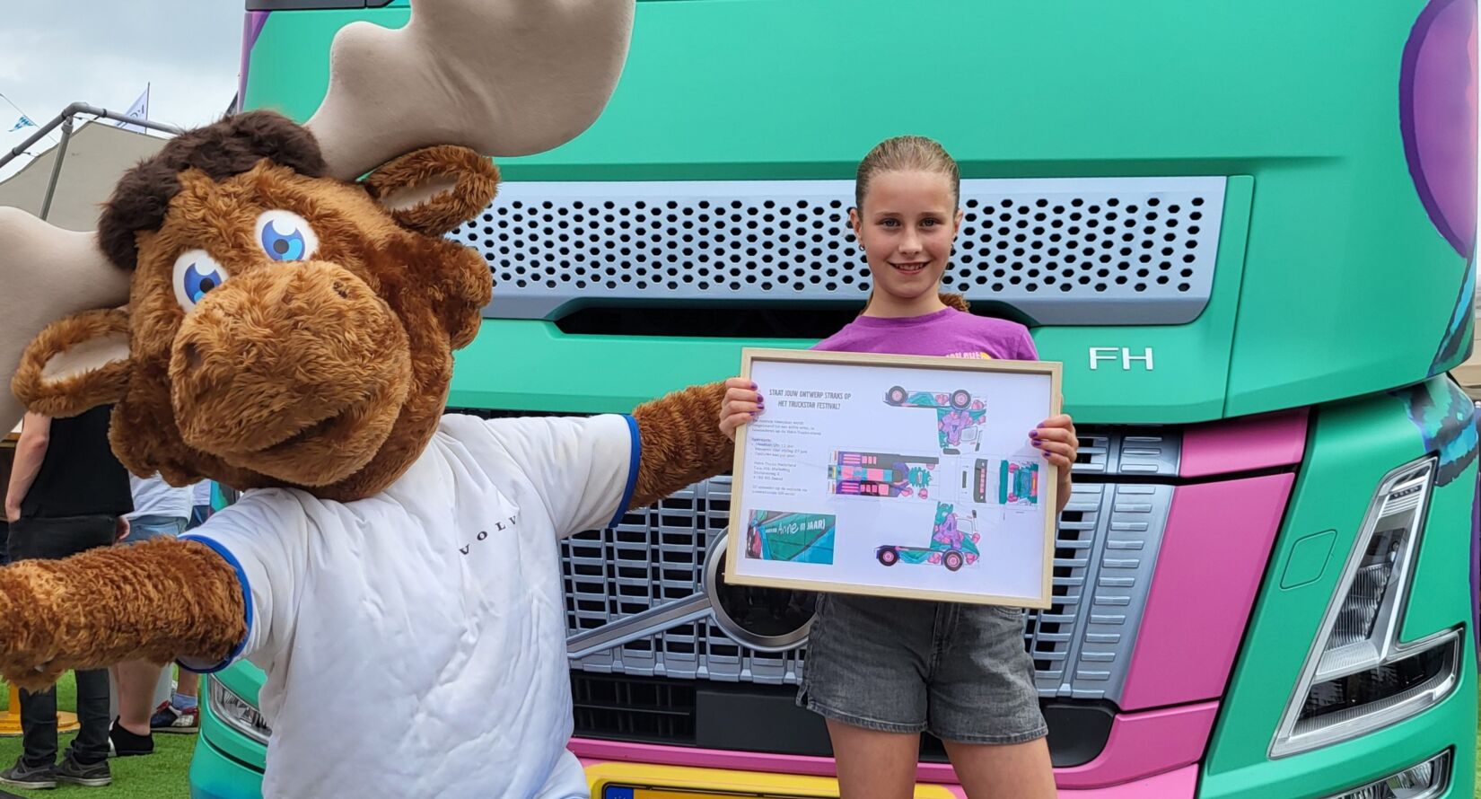 Volvo FH Aero ontworpen door 11-jarige Anne (1)